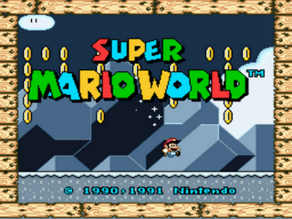 Super Mario World - Cold Mario Edition Title Screen